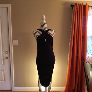 Guess Sleeveless Crisscross Keyhole Dress